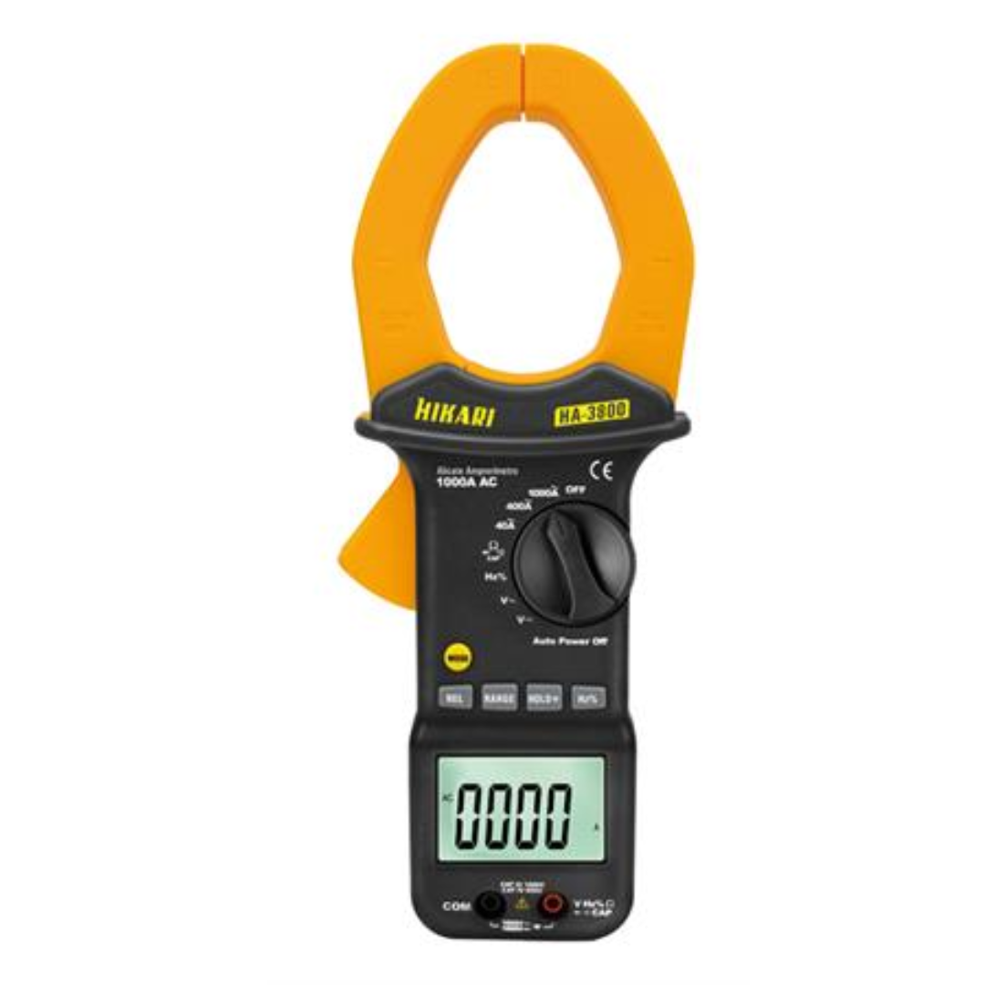 Alicate Amperímetro Digital Hikari HA-3800 - FER-PRO-ALIC-AMP-HA3800 - Comecx Labs