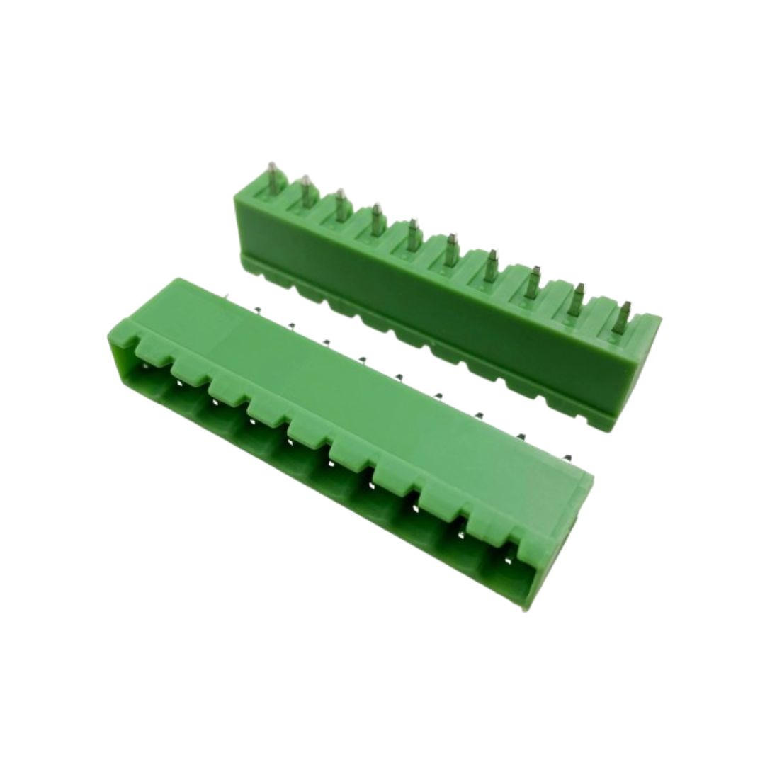 Borne 9 Vias Macho Fechado Passo 5.08mm 180º (KF2EDGVC-5.08-09P/STLZ09) - MAN-CON-INDUSTRIAL-153386 - Comecx Labs