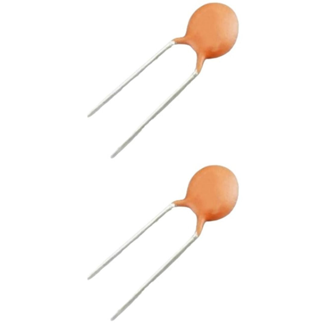 Kit com 50 Capacitores Cerâmicos Disco 2.2nF 50V - KIT-CAP-CER-DISCO-2-2NF-50V-50 - Comecx Labs