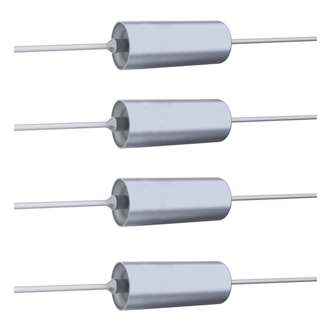 Kit com 5 Capacitores Tântalo Axiais 22uF 15V - KIT-CAP-TANTALO-AXIAL-22UF-15V-5 - Comecx Labs