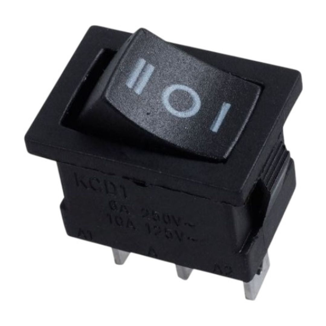 Chave Gangorra ZX KCD1-103/B2 3 Posições ON-OFF-ON 3 Terminais - CHV-KCD1-103-B2 - Comecx Labs