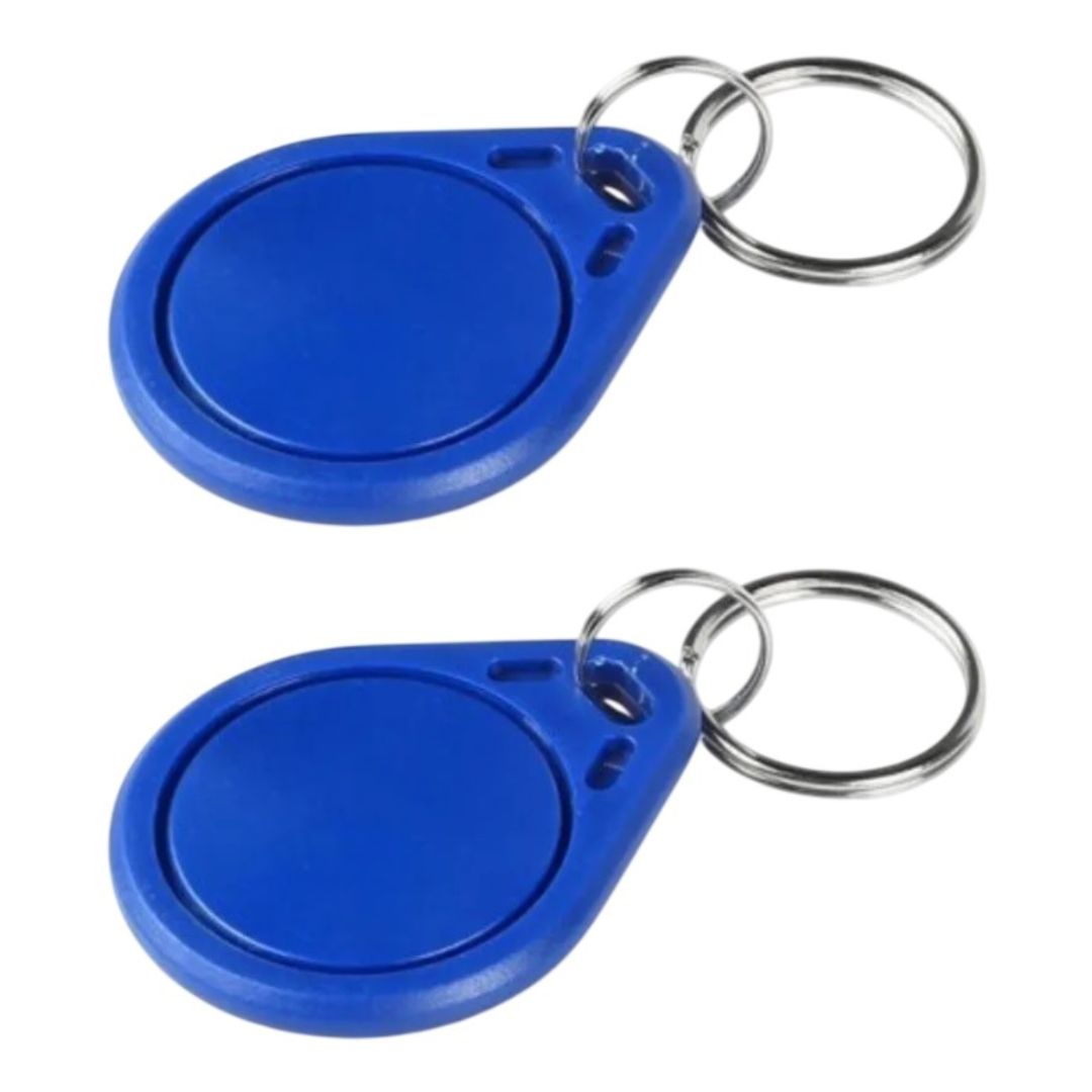 Chaveiro TAG RFID Token Mifare 13.56MHz Azul - IOT-RFID-TAG-MIFARE-1356 - Comecx Labs