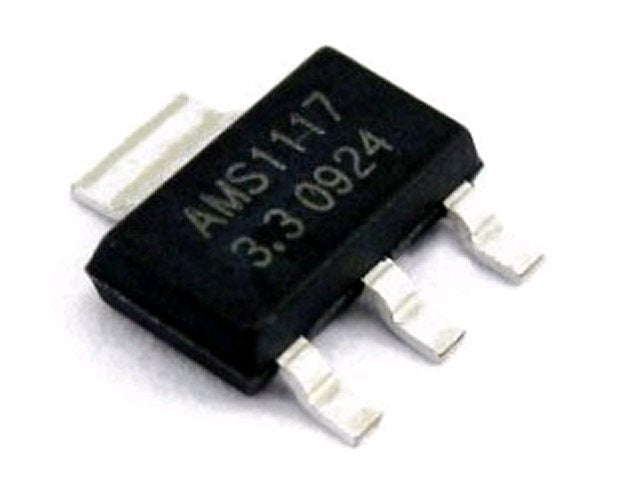 Kit com 10 Circuitos Integrados AMS1117-3.3 SOT-223 - KIT-CI-AMS1117-3-3-SOT223-10 - Comecx Labs