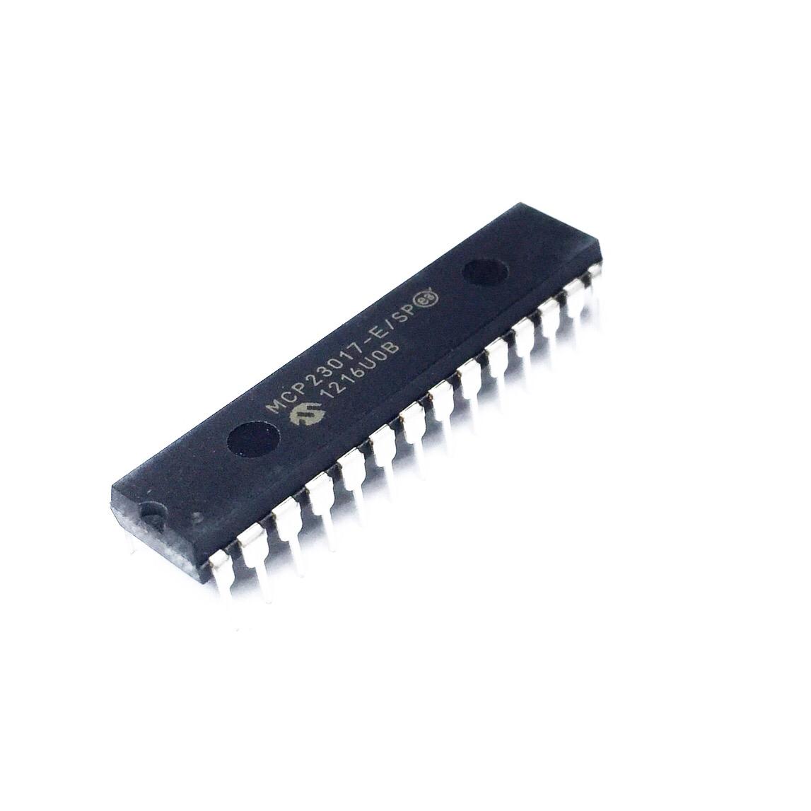 Circuito Integrado Interface MCP23017-E/SP DIP-28 PTH - CI-TECH-MCP23017-E-SP - Comecx Labs
