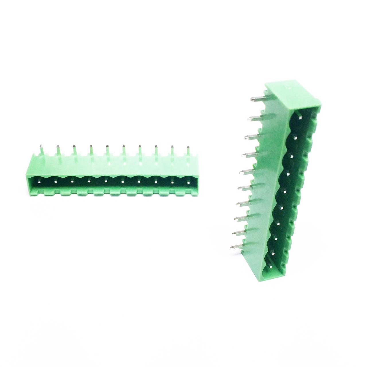 Conector KF2EDGRC-5.08-10P 5.8mm Macho 10 Vias 90º Fechado - MAN-CON-INDUSTRIAL-25961 - imagem 1 - Comecx Labs