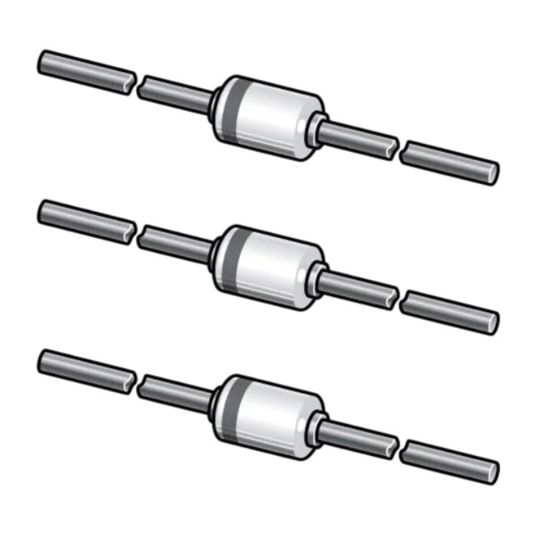 Diodo Zener 1N4738ARL 8.2V 1W DO-41 Onsemi - COMP-DIODE-1N4738ARL - Comecx Labs