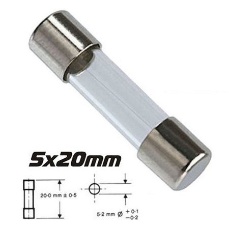 Fusível de vidro 5x20 250v - MAN-PROT-FUSE-1931 - Comecx Labs