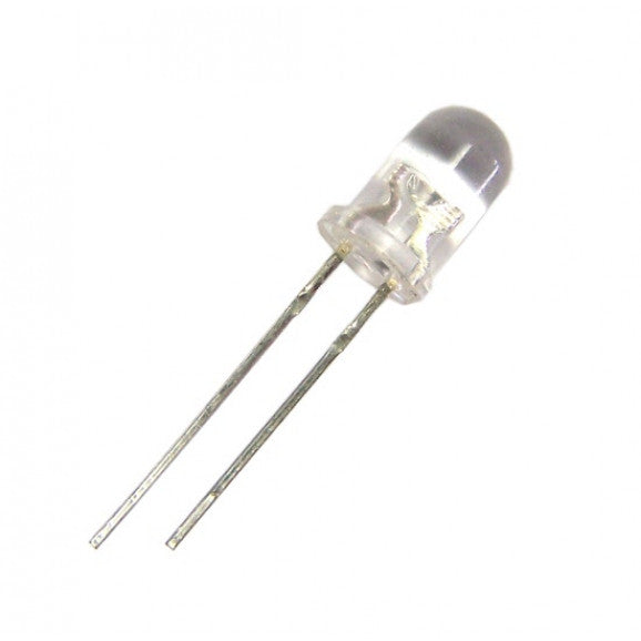 LED Alto Brilho 5mm Azul Transparente A/B 6000-9000MCD - COMP-LED-3531 - Comecx Labs