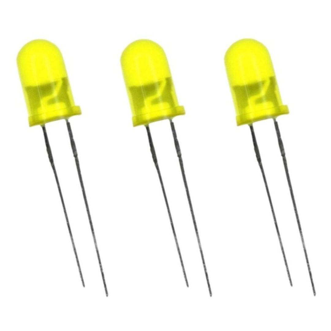 Led Difuso Amarelo 5MM 1000MCD 590NM - COMP-LED-206862 - Comecx Labs