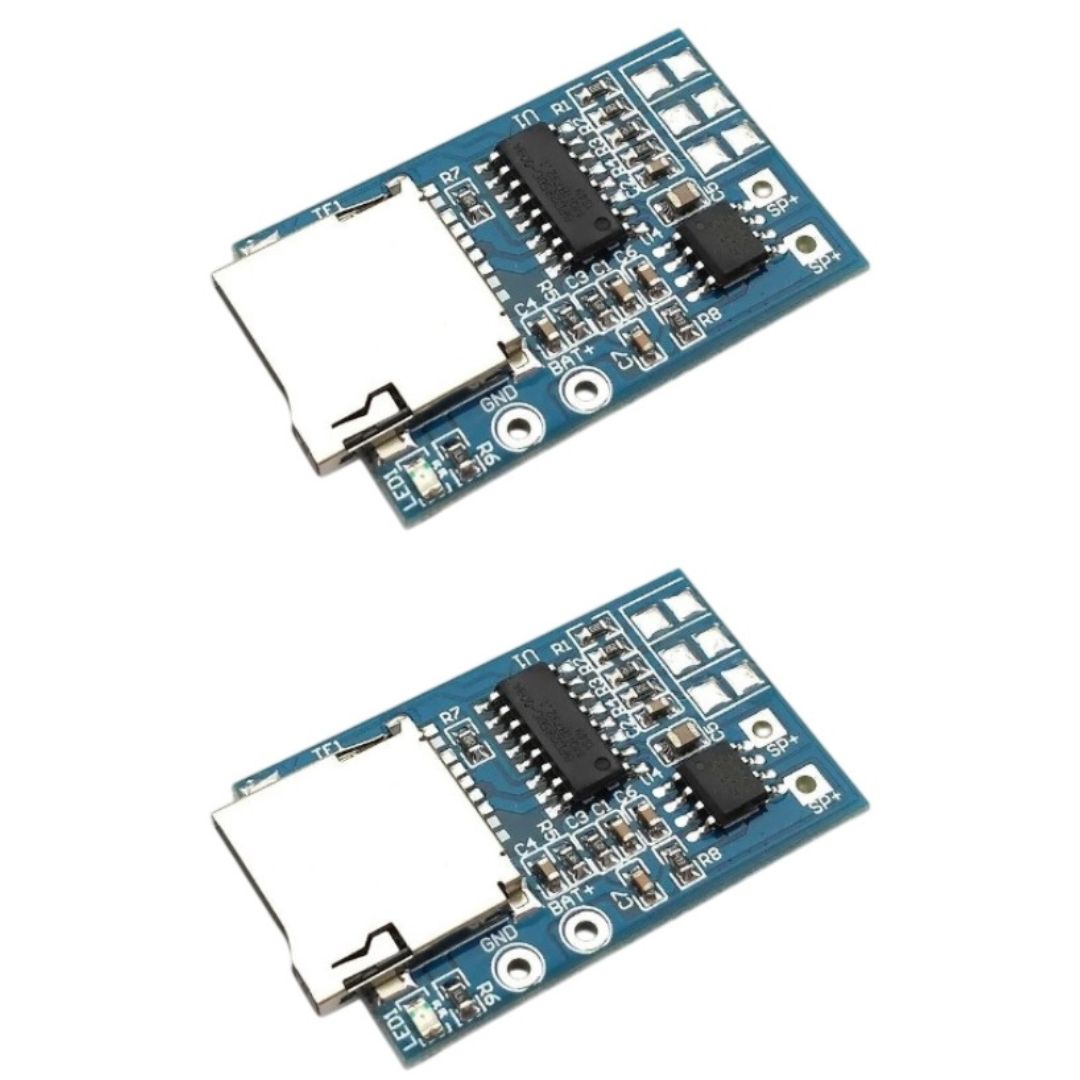 Módulo Decodificador MP3 3.7-5V 2W GPD2846A - MOD-AUD-GPD2846A - Comecx Labs