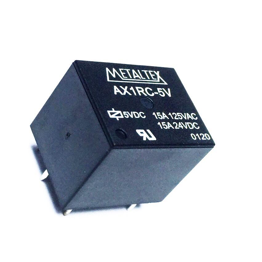 Rele 5V 15A 5 pinos - Metaltex (AX1RC) - MAN-PROT-RELAY-25873 - Comecx Labs