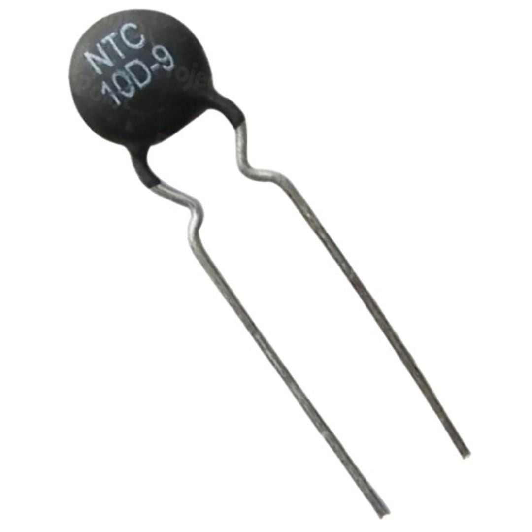 Termistor NTC SCK-08102 10R 2A 9mm Radial (10D-9) 10% - MAN-PROT-THERMAL-163988 - imagem 1 - Comecx Labs