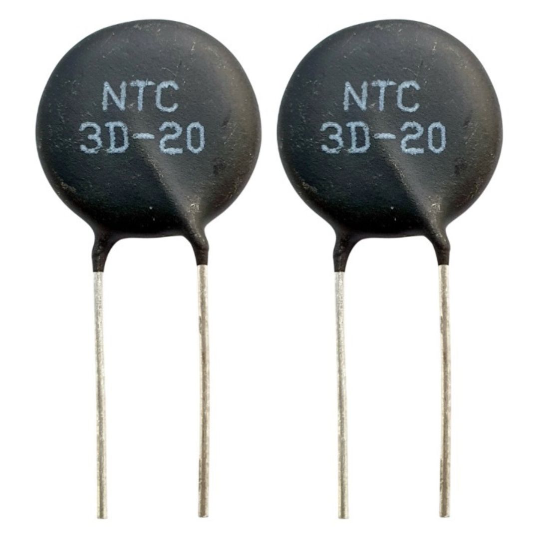 Termistor NTC 3R 3D20 (3D-20) 22MM - MAN-PROT-THERMAL-213066 - Comecx Labs