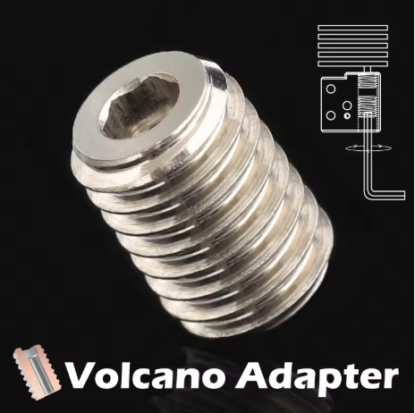 Adaptador Volcano para Bico V6 em Cobre Niquelado