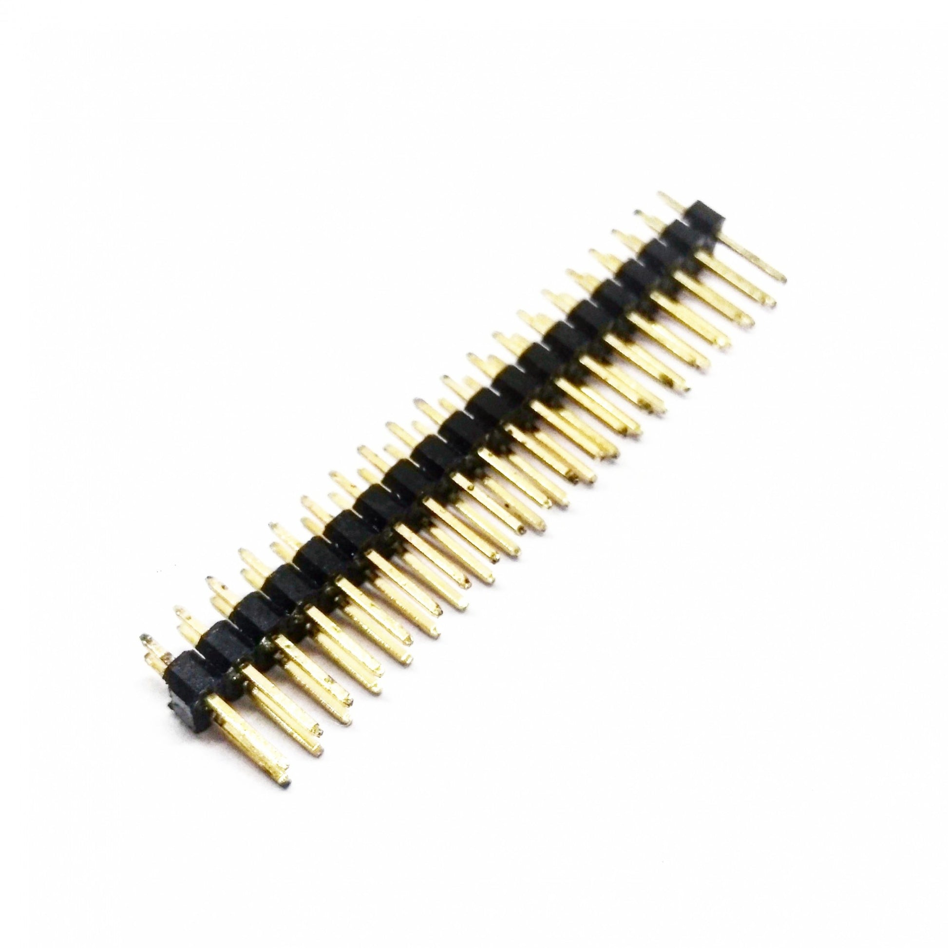 Barra de Pinos 2x20 180 Graus Macho Passo 2.54mm - COMP-CON-6669 - Comecx Labs