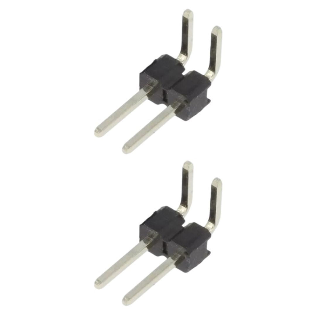 Barra de Pinos Connfly DS1022-1x2RUF11-B 2 Vias 90° - TERM-DS1022-1X2RUF11-B - Comecx Labs