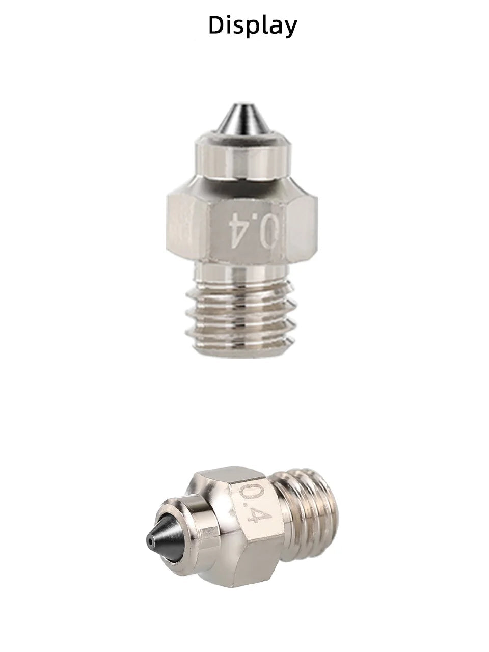 Bico Mellow DLC MK8 em aço endurecido e cobre para hotend CR10 - imagem 9 - Comecx Labs