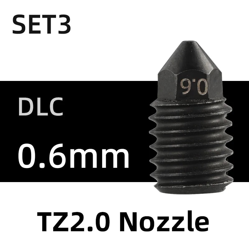 Bico Mellow NF TZ em aço endurecido para hotend TZ2.0 - imagem 18 - Comecx Labs