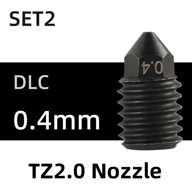 Bico Mellow NF TZ em aço endurecido para hotend TZ2.0 - imagem 19 - Comecx Labs