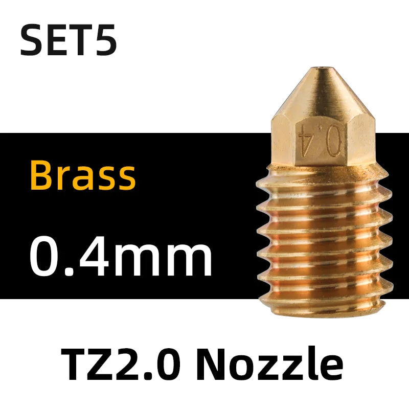 Bico Mellow NF TZ em aço endurecido para hotend TZ2.0 - imagem 20 - Comecx Labs