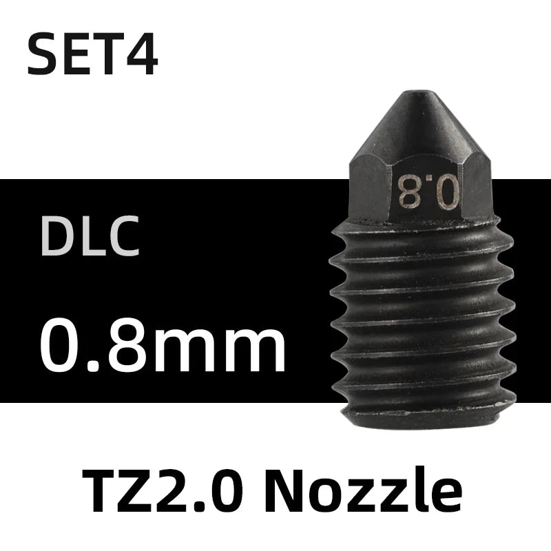 Bico Mellow NF TZ em aço endurecido para hotend TZ2.0 - imagem 21 - Comecx Labs