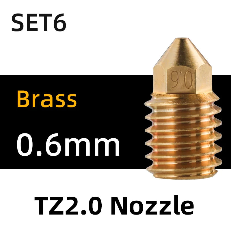 Bico Mellow NF TZ em aço endurecido para hotend TZ2.0 - imagem 23 - Comecx Labs