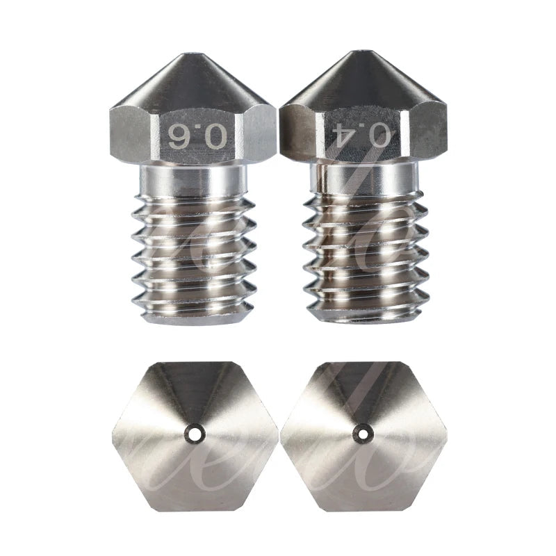 Bico Mellow NF-V6 Cobre Niquelado M6 para Hotend V6