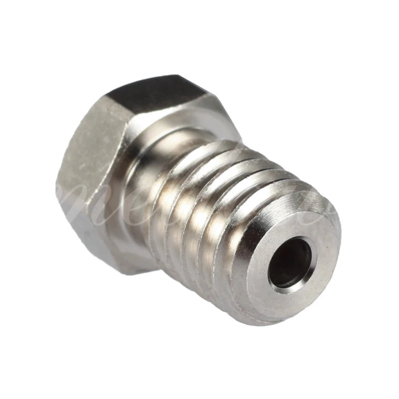 Bico Mellow NF-V6 Cobre Niquelado M6 para Hotend V6 - imagem 3 - Comecx Labs