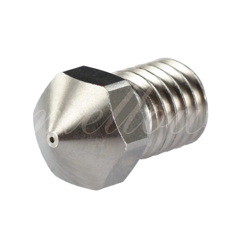 Bico Mellow NF-V6 Cobre Niquelado M6 para Hotend V6 - imagem 6 - Comecx Labs