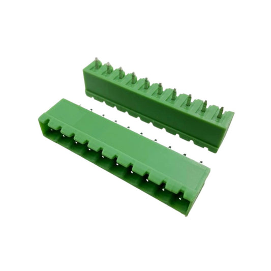 Borne 9 Vias Macho Fechado Passo 5.08mm 180º (KF2EDGVC-5.08-09P/STLZ09) - MAN-CON-INDUSTRIAL-153386 - Comecx Labs