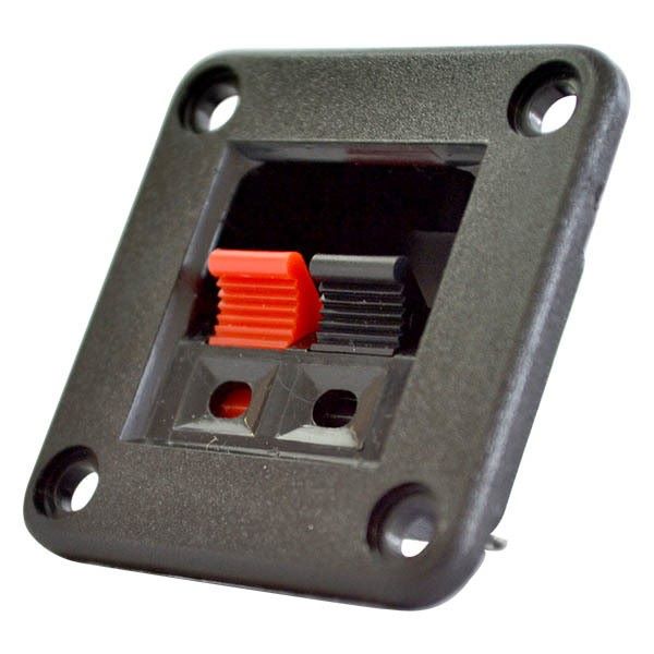 Borne Duplo de Pressão WP2-5 Preto 2 Pinos Quadrado P/ Caixa de Som - MAN-CON-INDUSTRIAL-84146 - Comecx Labs