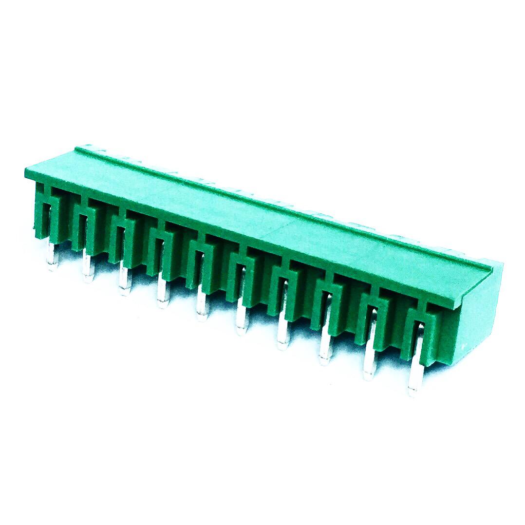 Borne KRE / KRA 10 Vias 90° Verde 10T Comum (2EDGRC-5.0) - MAN-CON-INDUSTRIAL-14847 - Comecx Labs