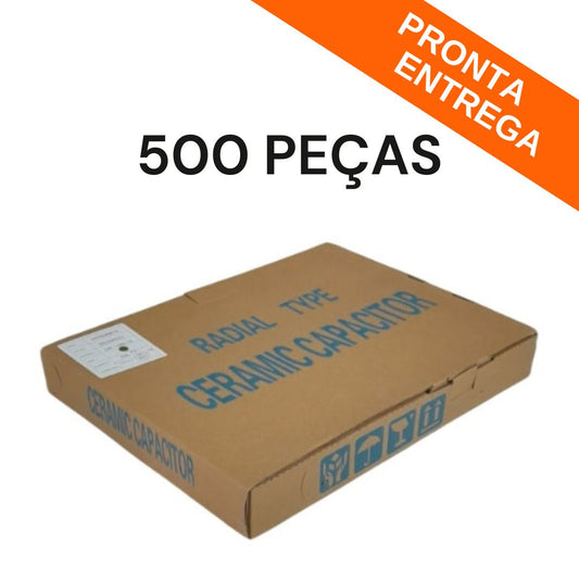 Caixa 500 Peças - Varistor 14K 14MM (ZOV-14D511K) 510V - MAN-PROT-SURGE-209438 - Comecx Labs