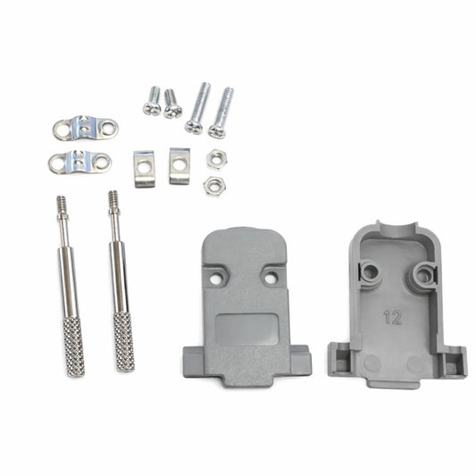 Capa para Conector DB9 ( DB-9 / DB09 / DB-09 ) Plástica Cinza Kit Longo - MAN-CON-DB-240478 - Comecx Labs