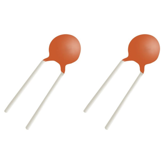 Kit com 50 Capacitores Cerâmicos Disco 10pF 50V - KIT-CAP-CER-DISCO-10PF-50V-50 - Comecx Labs