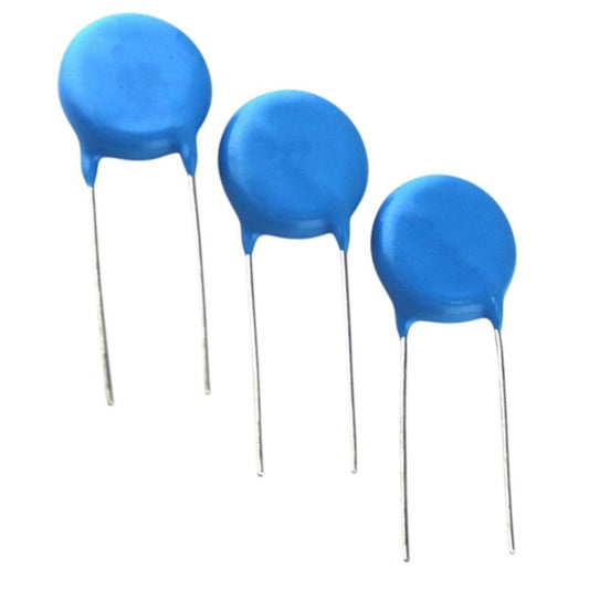 Kit com 50 Capacitores Cerâmicos Disco 2.2nF 1KV Passo 5mm - KIT-CAP-CER-DISCO-2-2NF-1KV-50 - Comecx Labs