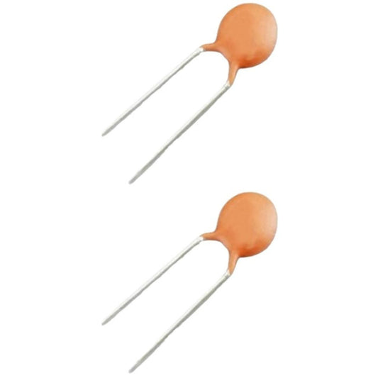 Kit com 50 Capacitores Cerâmicos Disco 2.2nF 50V - KIT-CAP-CER-DISCO-2-2NF-50V-50 - Comecx Labs