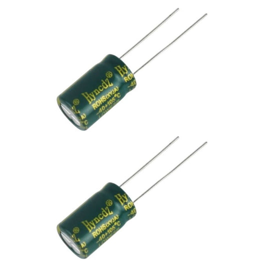 Kit com 10 Capacitores Eletrolíticos 100uF 100V Low ESR - KIT-CAP-ELET-100UF-100V-LOW-ESR-10 - Comecx Labs