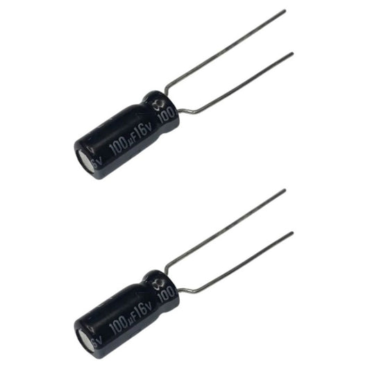 Kit com 50 Capacitores Eletrolíticos 100uF 16V Samwha - KIT-CAP-ELET-100UF-16V-SAMWHA-50 - Comecx Labs