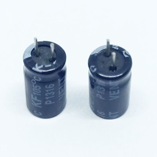 Kit com 50 Capacitores Eletrolíticos 220uF 16V 105C Pré-cortados - KIT-CAP-ELET-220UF-16V-PRECORTADO-50 - Comecx Labs