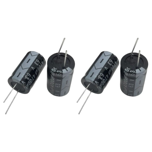 Kit com 5 Capacitores Eletrolíticos 4700uF 63V 85C - KIT-CAP-ELET-4700UF-63V-85C-5 - Comecx Labs
