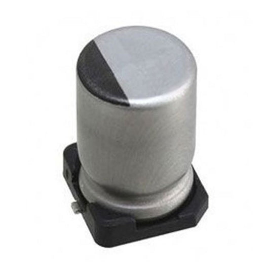 Kit com 50 Capacitores Eletrolíticos SMD 100uF 25V - KIT-CAP-ELET-SMD-100UF-25V-50 - Comecx Labs