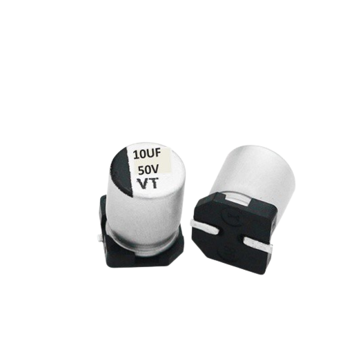 Kit com 20 Capacitores Eletrolíticos SMD 10uF 50V Capxon - KIT-CAP-ELET-SMD-10UF-50V-CAPXON-20 - Comecx Labs