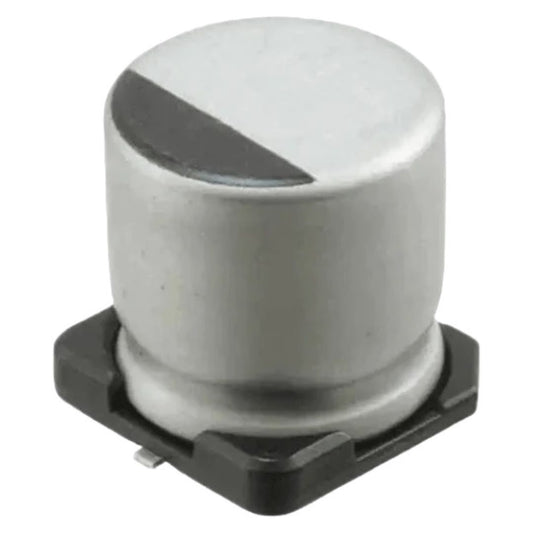 Kit com 20 Capacitores Eletrolíticos SMD 470uF 16V Sanyo - KIT-CAP-ELET-SMD-470UF-16V-SANYO-20 - Comecx Labs