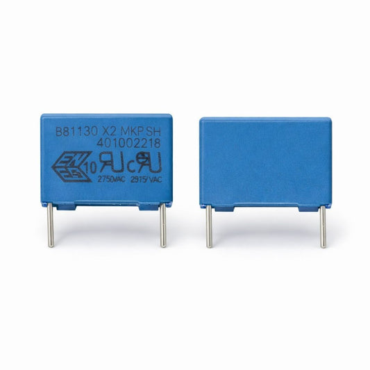 Kit com 10 Capacitores Filme X2 2.2uF 275V - KIT-CAP-FILME-X2-2-2UF-275V-10 - Comecx Labs