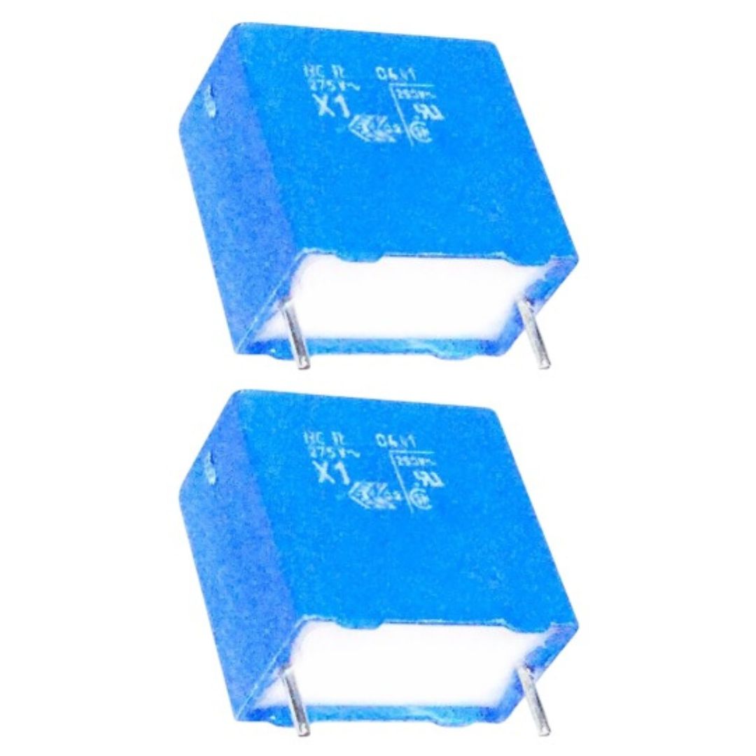 Kit com 20 Capacitores Filme Supressor MK3361 100nF 275V - KIT-CAP-FILME-SUP-MK3361-100NF-275V-20 - Comecx Labs