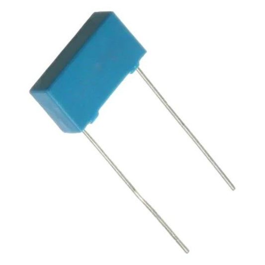 Kit com 20 Capacitores Poliéster 100nF 250V Passo 10mm - KIT-CAP-POL-100NF-250V-P10-20 - Comecx Labs