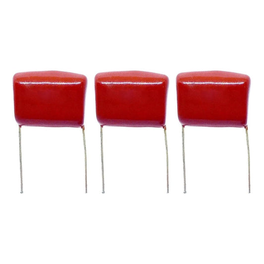 Kit com 5 Capacitores Poliéster 15nF 100V 153J100V - KIT-CAP-POL-15NF-100V-153J-5 - Comecx Labs