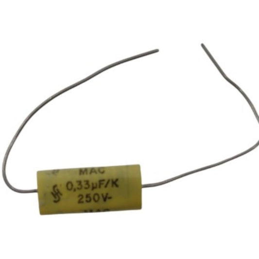 Kit com 20 Capacitores Poliéster 330nF 250V Axial - KIT-CAP-POL-330NF-250V-AXIAL-20 - Comecx Labs