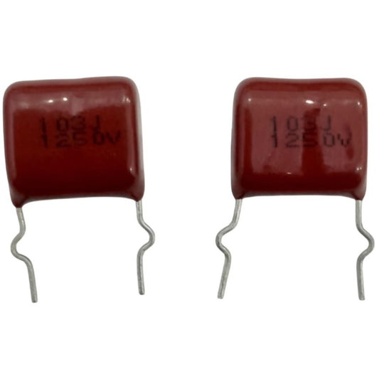 Kit com 20 Capacitores Poliéster Metalizado 10nF 1250V - KIT-CAP-POL-MET-10NF-1250V-20 - Comecx Labs